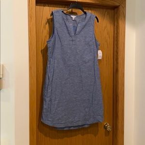 Chambray shift dress